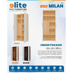 Lemari Elite PVC tipe Milan seri 2