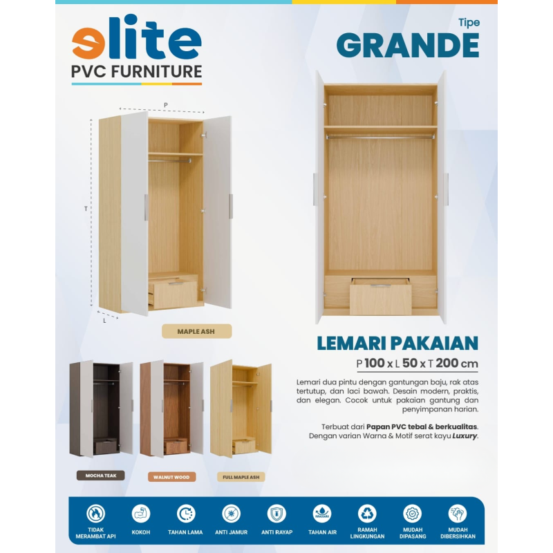 Lemari Elite PVC tipe Grande