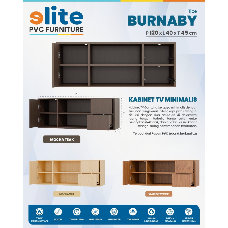 Kabinet TV Tipe Burnaby