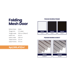 Fabrica Folding Mesh Door