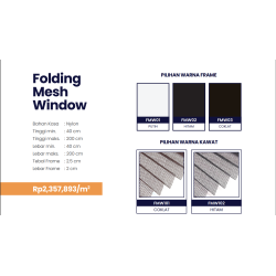 Folding Mesh Window