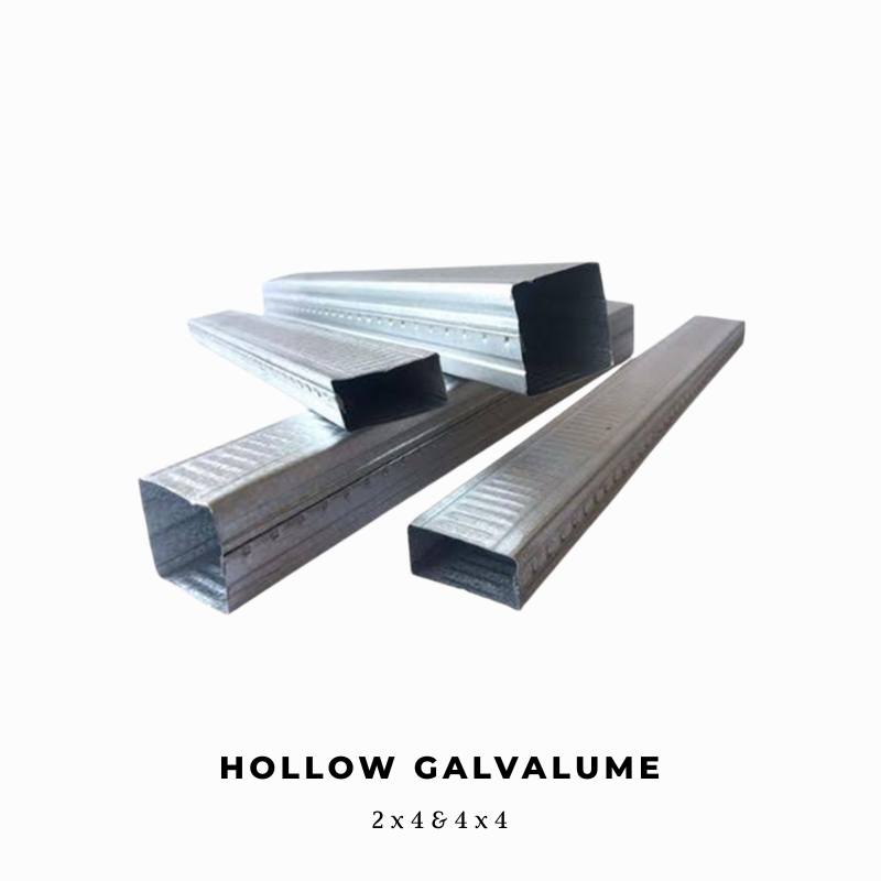Hollow Galvalume 2x4 & 4x4