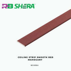 Ceiling Strip Smooth Red Mahogany