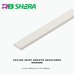 Ceiling Skirt Smooth Uncolored Modern