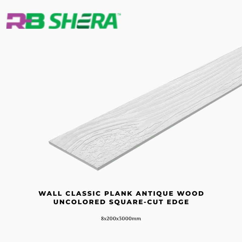 Wall Classic Plank Antique Wood Uncolored Square-cut edge