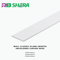 Wall Classic Plank Smooth Uncolored Curved edge