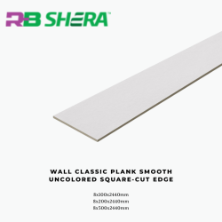 Wall Classic Plank Smooth Uncolored Square-cut edge